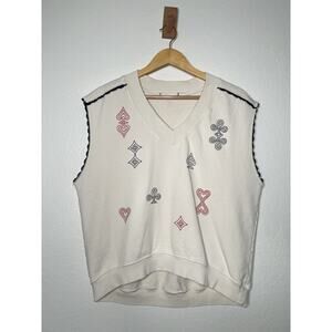 We The Free Ragabond Luck Of the Draw Vest Size Small Whimsical